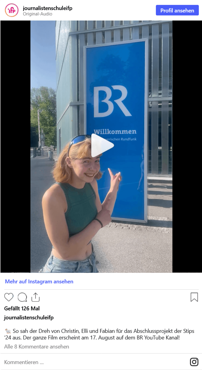 Vorschaubild Instagram-Reel